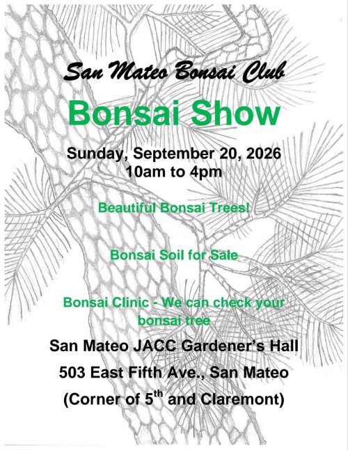SMBC Bonsai Show flyer